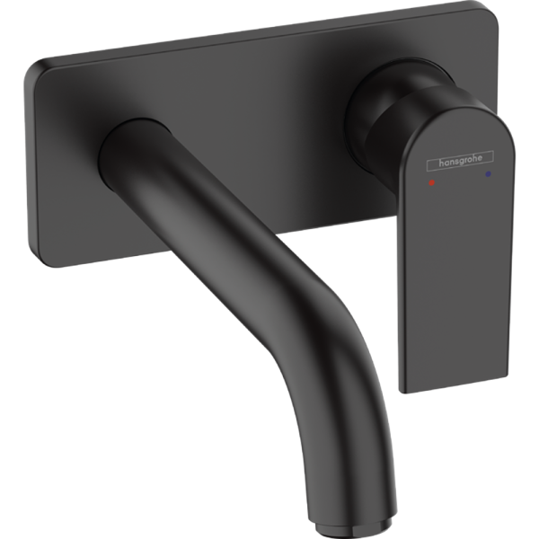 Hansgrohe Vernis Shape baterie lavoar incastrata pipa 20.5 negru mat