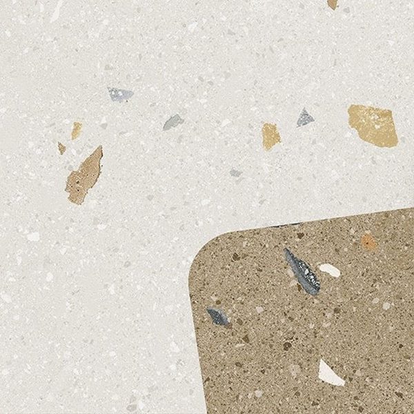 Arcana Barchetto Multicolor 20x20 cm gresie portelanata, aspect terrazzo, nerectificata, finisaj mat
