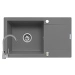 Set chiuveta granit MIDO PLUS & baterie BELLO - Grey