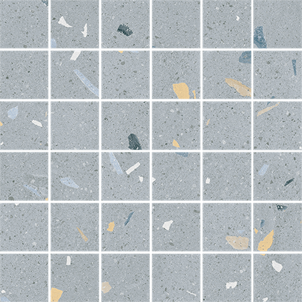 Arcana Croccante Mosaico Arandano 30x30 cm, mozaic gresie portelanata, aspect terrazzo, nerectificata, finisaj mat
