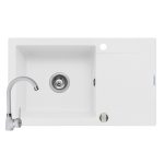 Set chiuveta granit MIDO PLUS & baterie BELLO - White