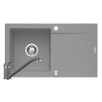 Set chiuveta granit LOTUS & baterie Asalia - Grey