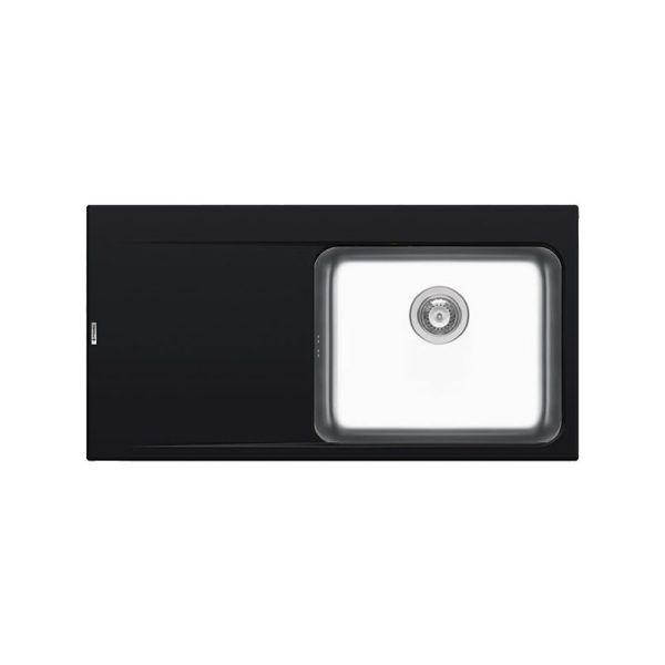 Chiuveta granit si inox PYRROS 100x52 1B 1D DR Carbon