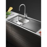Chiuveta granit si inox PYRROS 100x52 1B 1D ST Carbon - imagine 2