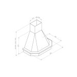 Hota decor Rustic Chimney CHR117N Alb - imagine 2