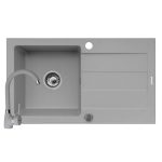 Set chiuveta granit ALYA & baterie BELLO - Grey