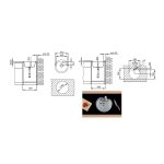 Set chiuveta soft compozit Pyramis Round DUROTHEK Bej + Baterie - imagine 2