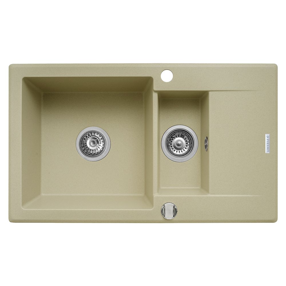 Chiuveta bucatarie KORFU 78x46 1 1/2B 1D Wanilia - imagine 1