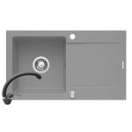 Set chiuveta granit LOTUS & baterie OSSIA - Grey