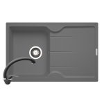 Set chiuveta granit PORTOS & baterie OSSIA - grey
