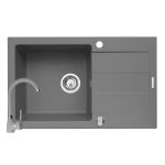 Set chiuveta granit SPARTA PLUS & baterie BELLO - Grey