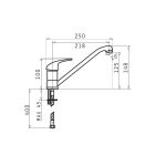 Set 3in1 chiuveta granit Cristal EXTRA 1 1/2B 1D ST Carbon - imagine 4
