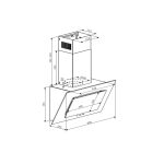 Hota decorativa Pyramis ATD60350B Black Glass - imagine 2