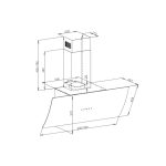Hota decorativa Pyramis ATD60650B Turbo Black Glass - imagine 3