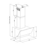 Hota Decorativa Pyramis Silver Sticla Gri - imagine 2