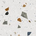 Arcana Plinta Stracciatella-R Nacar 9,4x80 cm aspect terrazzo, nerectificata, finisaj mat