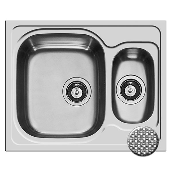 Chiuveta Inox AMALTIA 1 1/2B 62x50 LN