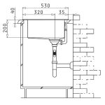 Chiuveta Crystalon 1B 1D DR Sticla Temperata Neagra & Inox SQ - imagine 5