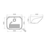 Chiuveta Inox LAUNDRY W 55x45 1B - imagine 2