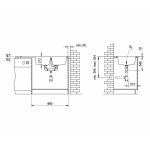 Set chiuveta soft compozit Pyramis SIERRA Durothek 116X50 2B1D DR + Baterie Fido - imagine 3