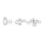 Roca Meridian Compact Rimless set promo vas wc suspendat prindere ascunsa cu rezervor incastrat si capac slim soft close - imagine 7
