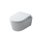 Roca In-Wash Inspira Smart wc suspendat Rimless cu funcție de bideu, capac slow close inclus, alb - imagine 2