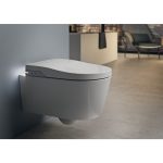 Roca In-Wash Inspira Smart wc suspendat Rimless cu funcție de bideu, capac slow close inclus, alb - imagine 5