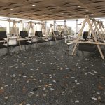 Arcana Stracciatella-R Grafito 80x80 cm gresie aspect terrazzo, rectificata, finisaj mat - imagine 3
