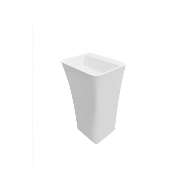 Besco Assos S-Line lavoar freestanding 50x40 cm, mineral DuraBe, alb