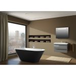 Riho Barcelona cada freestanding 170x70 cm, compozit Solid Surface - imagine 5