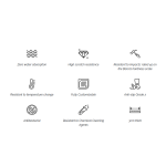 Stone Plus Ardesia cadita dus 80x80 cm, compozit, sifon inclus, gri - imagine 5