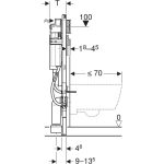 Geberit Duofix Sigma UP320 rezervor incastrat pentru persoane cu dizabilitati, H 112 cm - imagine 4