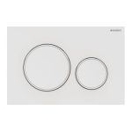 Geberit Sigma20 clapeta de actionare dubla, alb/alb mat