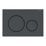 Geberit Sigma20 clapeta de actionare dubla, negru lucios/negru mat