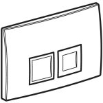 Geberit Delta35 clapeta de actionare dubla, alb - imagine 4