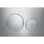 Geberit Sigma20 clapeta de actionare dubla, crom mat/crom lucios