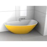 Riho Granada cada freestanding 170x80 cm, stanga, compozit Solid Surface - imagine 5