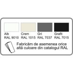 Imperma Gloria cadita dus 90x140 cm, compozit, sifon inclus, antracit - imagine 2
