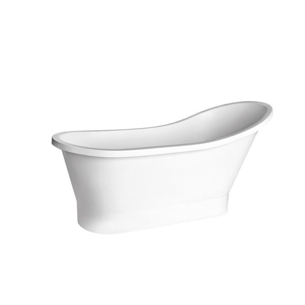 Besco Gloria cada freestanding 150x66 cm, mineral DuraBe, alb