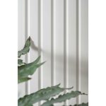Mardecor Lamelli Medio White riflaj decorativ alb 2700x126x12 mm, posibilitate vopsire - imagine 7