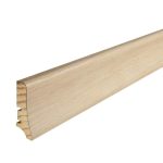 Barlinek plinta lemn P20, furnir stejar lac alb mat, 2200x58x20 mm, cod P2001031A