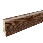 Barlinek plinta lemn P20, furnir frasin baituit coffee lacuit, 2200x58x20 mm, cod P2002062A