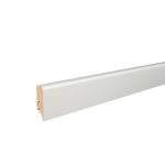 Barlinek plinta alba lemn P46, lemn baituit alb lacuit, 2200x46x16 mm, cod P4627362A