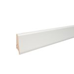 Barlinek plinta alba lemn P58, lemn baituit alb lacuit, 2200x58x18 mm, cod P5827362A