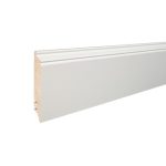 Barlinek plinta alba lemn P90, lemn baituit alb lacuit, 2200x90x16 mm, cod P9027362A