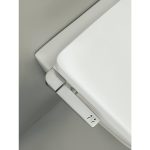 Roca Multiclean M3 capac wc cu functie de bideu soft close, formă rotundă, alb - imagine 2
