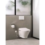 Roca Multiclean M3 capac wc cu functie de bideu soft close, formă rotundă, alb - imagine 3