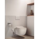 Roca Multiclean M3 capac wc cu functie de bideu soft close, formă rotundă, alb - imagine 5