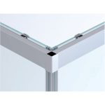 Sanswiss Ocelia usa dus culisanta 2 piese 100 cm, reversibila, crom - imagine 10