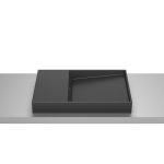 Roca Horizon Dash lavoar pe blat 60x38 cm, negru mat - imagine 2